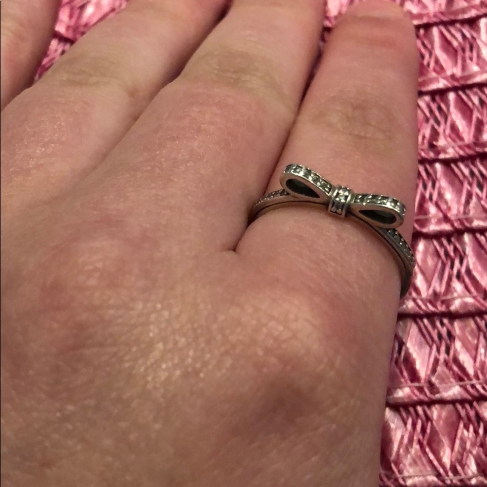 BOW PANDORA RING SIZE 9/60 - Picture 4 of 5